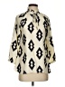 Britt Ryan Argyle Ivory 3/4 Sleeve Blouse Size XS - photo 1