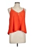 Lush 100% Rayon Orange Sleeveless Blouse Size L - photo 1