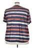 Emery Rose Stripes Blue Short Sleeve Top Size 5X - photo 2