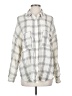 Assorted Brands 100% Cotton Plaid Ivory Long Sleeve Button-Down Shirt Size S - photo 1