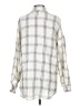 Assorted Brands 100% Cotton Plaid Ivory Long Sleeve Button-Down Shirt Size S - photo 2