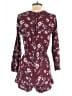 Greylin 100% Viscose Floral Burgundy Romper Size S - photo 2