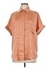 Willow & Root Orange Short Sleeve Blouse Size M - photo 1