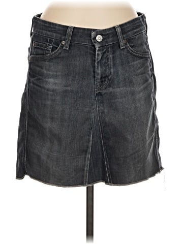 7 For All Mankind Denim Skirt (view 1)