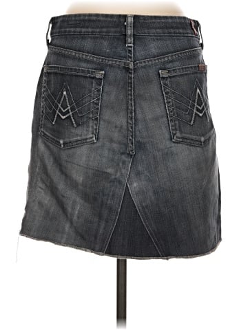 7 For All Mankind Denim Skirt (view 2)