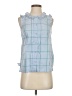 J.Crew 100% Cotton Blue Sleeveless Button-Down Shirt Size 00 - photo 1