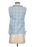 J.Crew 100% Cotton Blue Sleeveless Button-Down Shirt Size 00 - photo 2