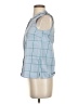 J.Crew 100% Cotton Blue Sleeveless Button-Down Shirt Size 00 - photo 5