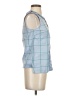 J.Crew 100% Cotton Blue Sleeveless Button-Down Shirt Size 00 - photo 4