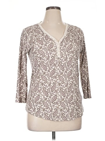 Chaps 3/4 Sleeve Blouse (view 1)