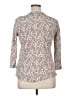 Chaps 100% Cotton Gray 3/4 Sleeve Blouse Size XL - photo 2