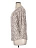 Chaps 100% Cotton Gray 3/4 Sleeve Blouse Size XL - photo 5
