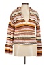 CLEO + WOLF Stripes Tan Pullover Sweater Size M - photo 1