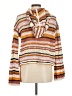 CLEO + WOLF Stripes Tan Pullover Sweater Size M - photo 2