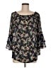 Assorted Brands Black 3/4 Sleeve Blouse One size - photo 1