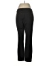 Ecru Solid Black Dress Pants Size 8 - photo 2