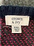 Crown & Ivy 100% Acrylic Plaid Black Pullover Sweater Size XXL - photo 7
