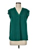 Maison d' Amelie 100% Polyester Green Sleeveless Blouse Size M - photo 1