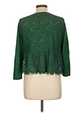 Knitted & Knotted 3/4 Sleeve Button-Down Shirt (view 2)