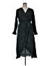 Boohoo Polka Dots Black Casual Dress Size 14 - photo 1