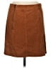 Mi ami Solid Brown Casual Skirt Size M - photo 2