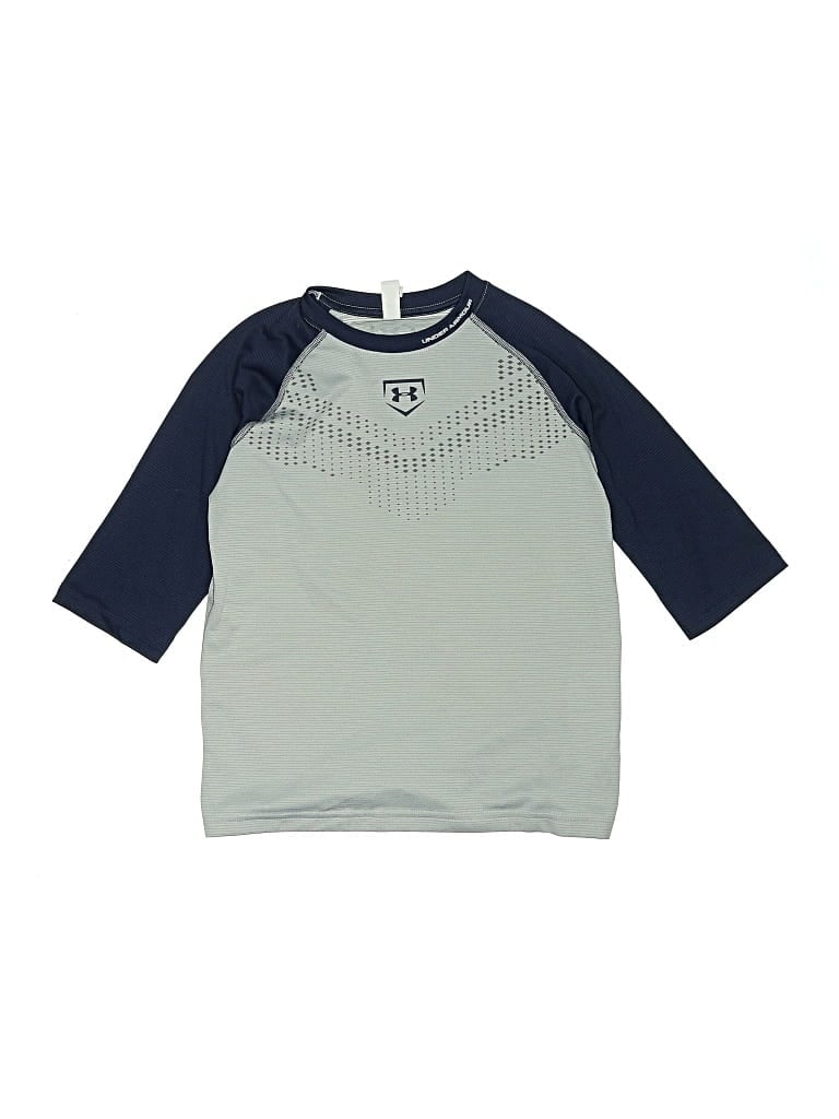 Pre-owned Under Armour Kids' 3/4 Sleeve T-shirt In Blue