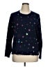 Lisa Todd 100% Cotton Stars Blue Pullover Sweater Size XL - photo 1