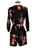 Maurices Floral Black Romper Size S - photo 2