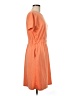 Unbranded Solid Orange Casual Dress Size M - photo 4