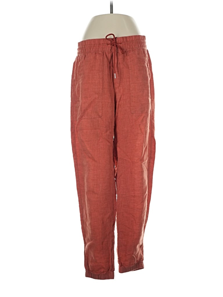 Pre-owned Athleta Linen Pants In Red
