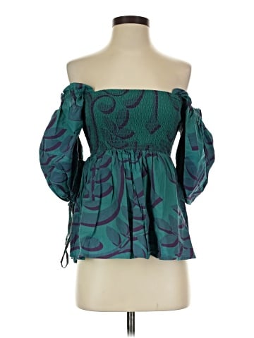 Porridge 3/4 Sleeve Blouse (view 1)