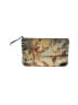 Unbranded 100% Leather Tropical Teal Tan Makeup Bag One size - photo 1