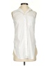 Athleta Ivory Sleeveless Button-Down Shirt Size XXS - photo 1