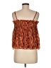 Nine West 100% Polyester Orange Sleeveless Blouse Size M - photo 2