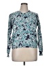Croft & Barrow Paisley Blue Pullover Sweater Size XL - photo 1