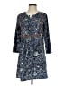 Assorted Brands 100% Polyester Paisley Blue Casual Dress Size S - photo 1