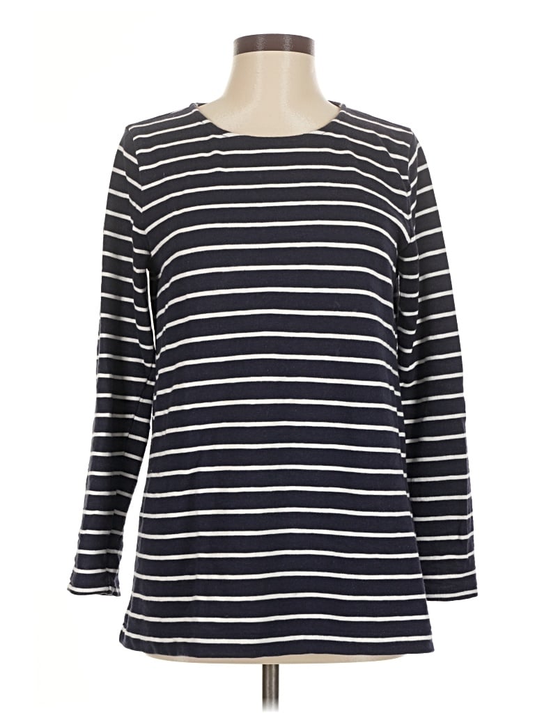 Pre-owned J.crew Mercantile Long Sleeve T-shirt In Blue