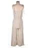 Paper Crane Solid Tan Jumpsuit Size M - photo 2