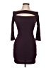 Foreign Exchange Solid Burgundy Cocktail Dress Size L - photo 1