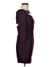 Foreign Exchange Solid Burgundy Cocktail Dress Size L - photo 4