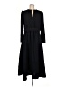 A.P.C. 100% Polyester Houndstooth Black Casual Dress Size 36 waist - photo 1