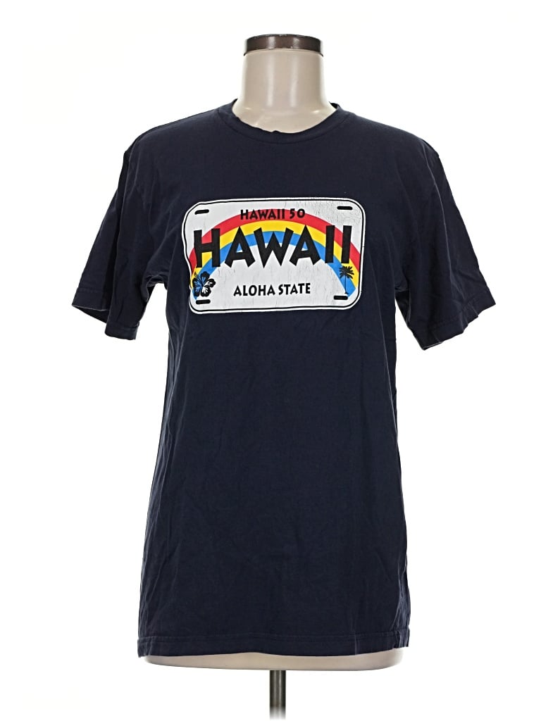 Pre-owned American Apparel Short Sleeve T-shirt In Blue