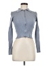 Shein Blue Long Sleeve Blouse Size 6 - photo 1