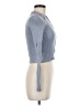 Shein Blue Long Sleeve Blouse Size 6 - photo 4