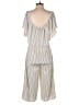 Sage the Label Stripes Ivory Jumpsuit Size S - photo 2