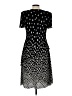Connected Apparel 100% Polyester Polka Dots Black Casual Dress Size 10 - photo 2