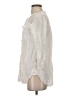 Madison 100% Linen Ivory 3/4 Sleeve Button-Down Shirt Size S - photo 5