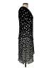 Connected Apparel 100% Polyester Polka Dots Black Casual Dress Size 10 - photo 4