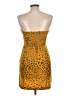 Cooperative 100% Polyester Animal Print Gold Cocktail Dress Size L - photo 2