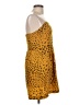Cooperative 100% Polyester Animal Print Gold Cocktail Dress Size L - photo 4